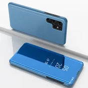 Etui ovitek s prednjim steklom za Samsung S25 Ultra, Moder