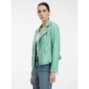 Light green womens faux leather jacket ORSAY - Womens