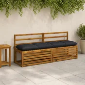 vidaXL Blazine za klopi VIANEN 2 kos 100% poliester Temno modra