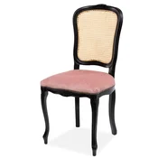 Casa Padrino luxury baroque dining room chair pink/natural/black H. 100 cm