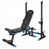 THUNDER Nastavljiva poševna fitnes klop THUNDER WOXIC z ekspanderji in zaporo za noge + stojalo za dolgo palico CARMI – do 150 kg/200 kg, (5000115736)