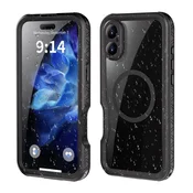OEM Vodoodporno etui Shellbox GT za iPhone 16 PLUS, združljivo z MagSafe, črno