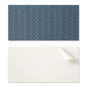 shumee Komplet PVC ploščic z vzorcem za dnevno sobo, samolepilne, vzorec ribje kosti, 6x60x30 cm