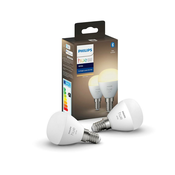 KOMPLET 2x LED Zatemnitvena žarnica Philips HUE WHITE P45 E14/5,5W/230V 2700K