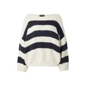 Herrlicher Pulover Leena marine/off-bela