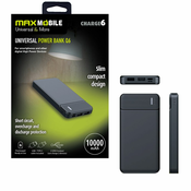 MaxMobile power bank box Q6 10000mAh DUAL USB crni