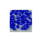 Ceške perle polirane perla 6 mm kobalt