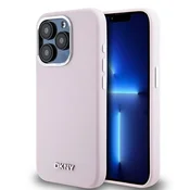 DKNY Etui DKNY Liquid Silicone Small Metal Logo MagSafe za iPhone 14 Pro - roza