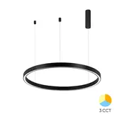 Braytron LED visilica BRY-LINA-PD-2540-OKRUGLA-CRNA-35W-3U1