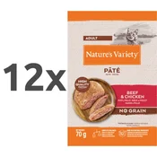 Natures Variety Original Cat Adult - govedina in piščanec - 70 g 12 x 70 g