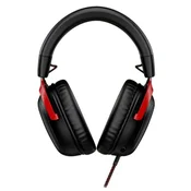 HP HyperX Cloud III Gaming 3.5mm/USB-C/USB-A 7.1 z mikrofonom črne-rdeče slušalke 727A9AA