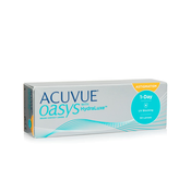 Johnson & Johnson Acuvue Oasys 1-Day with HydraLuxe for Astigmatism (30 leč) Dioptrija: -3, Ukrivljenost: 8.5, Premer: 14.3