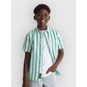 Vans Lawson Stripe Kids Shirt vivid verdant