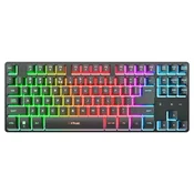 Gaming tipkovnica Trust - GXT831 Thado TKL, bežicna, RGB, crna