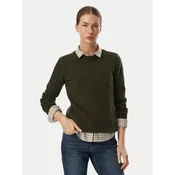 Barbour Pulover Pendle LKN1075OL75 Temno zelena Regular Fit