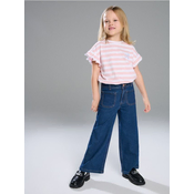 Sinsay - Wide leg farmerke - mornarsko