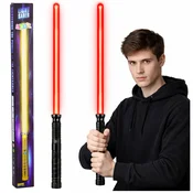 slomart Laser sablja, svetleča, z zvoki, kovinski ročaj, 75 cm