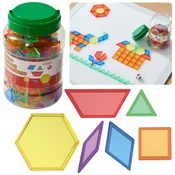 Masterkidz Montessori Tangram mozaik bloki komplet 140 kosov.