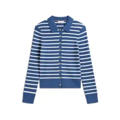 TOMMY HILFIGER Pletena jopa modra/bela