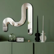 Wallity Ogledalo Ozgl509, 51x56 cm, Srebrne boje