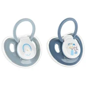 Silikonska duda s poklopcem Lorelli My Friend - 2 komada, 0 m+, Cameo Blue
