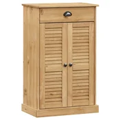 Vidaxl omara za čevlje VIGO bela 60x35x96 cm trdna borovina