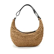 AllSaints Torba za čez ramo LUNA kapučino/črna
