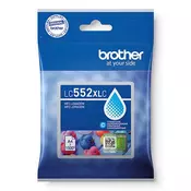 BROTHER LC-552-XL (LC552XLC), originalna tinta, azurna, 1500 stranica