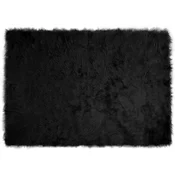 Tepih od umjetne ovcje kože TAFALLA Crna 140 x 200 cm Poliester