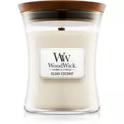 Woodwick Island Coconut dišeča sveča 275 g srednja