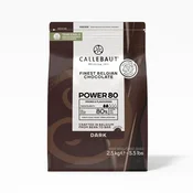 TEMNA ČOKOLADA CALLEBAUT POWERFUL 80-20-44, 80%