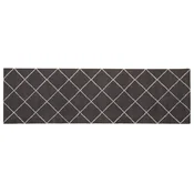 vidaXL Kuhinjska preproga Antracitna karirana 180 x 60 cm