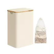 Songmics Košara za perilo 42x32x705 cm bela