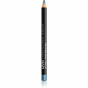 NYX Professional Makeup Slim svinčnik za oči in obrvi  odtenek Satin Blue 1 g