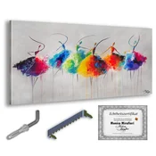 shumee Monica Mirafiori I 100 % ROČNO POSLIKANA I Slika Plešoče ženske 140x70cm | Ročno poslikana slika | Akrilna slika | Zelo velika akrilna slika I Moderna umetnost I Umetniške slike