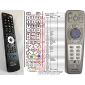 General SHARP NOTEVISION 6 - compatible General-branded remote control