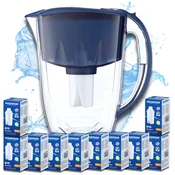 shumee Aquaphor Ideal 2,8 l temno moder filter vrč + 10 filtrov B15, B100-15