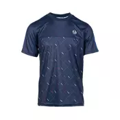 Sergio Tacchini Funkcionalna majica Scotland  modra / temno modra / rdeča / bela