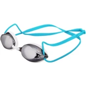 Funky white wash mirrored training machine goggle blue/silver