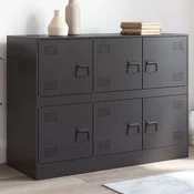 Komoda crna 99 x 39 x 73 cm celicna