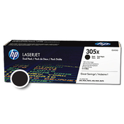 HP toner 305X dvojno pakiranje (CE410XD), črn