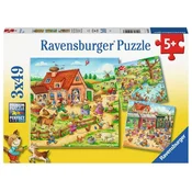 Ravensburger Puzzle Počitnice na deželi 3x49 kosov