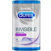 Kondomi Durex Invisible Extra Lubricated 12/1
