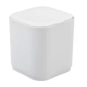 SEVENTY Namizni vrtljivi koš, ABS plastika, bela - Bela - 116x124x116 mm - Gedy - SEVENTY - 24 - Plastika - Koš za odpadke za namizje - Kvadratni - Klasični koši za odpadke - 116 - 124 - 116 - 1.2 - 14