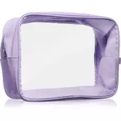 Notino Travel Collection Cosmetic bag prozorna kozmetična torbica XL Purple 1 kos