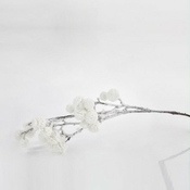 Eurolamp Božična dekoracija zasnežena božična veja, 88 cm, 1 kos