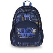 Gabol ranac školski ergonomski 32x44x18 cm 21l-0,56 kg Skull tamno plava ( 16RNG235040EB )