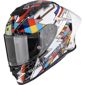 Scorpion EXO-R1 EVO II Air Pouls integralna motociklisticka kaciga bijelo-višebojna