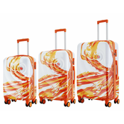 Semiline Unisexs ABS Suitcase Set T5655-0