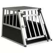 Northix Transportna kletka za psa aluminij 69.5x54x50.5 cm vrata